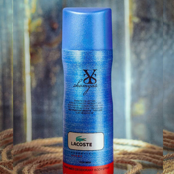 اسپری خوشبوکننده بدن مردانه شمیاس مدل لاگوست اسنشیال (Lacoste Essential)