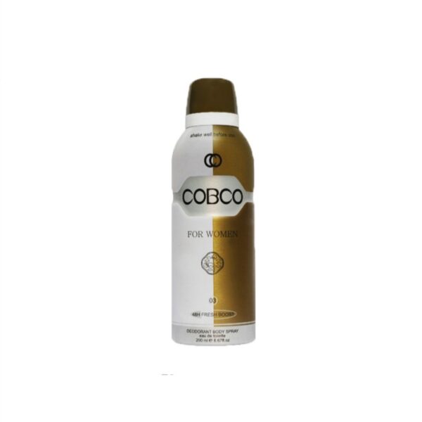 اسپری بدن زنانه کوبکو مدل Cobco For Women، حجم 200 میل