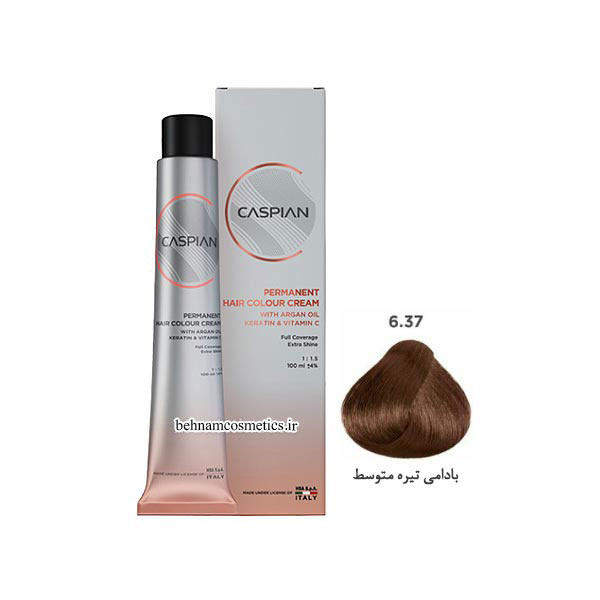 رنگ مو کاسپین گروه رنگ بادامی