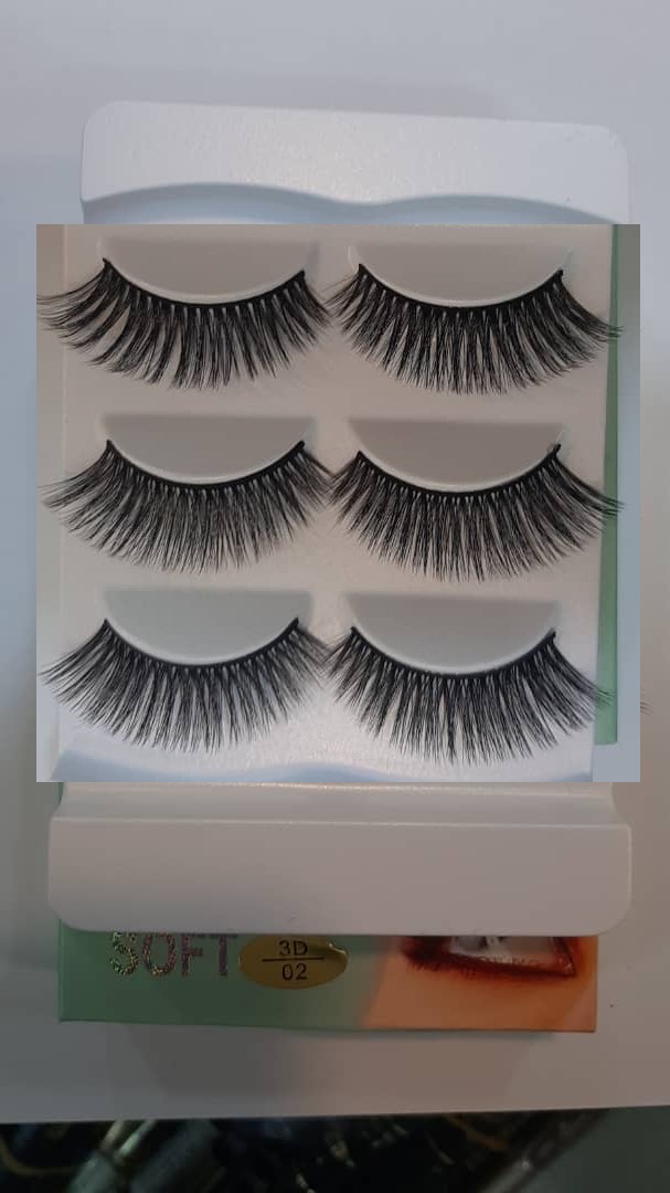 IMG-20230312-WA0014.jpg مژه 3 بعدی H.R.Y سه جفتی کد 02 - Image 1