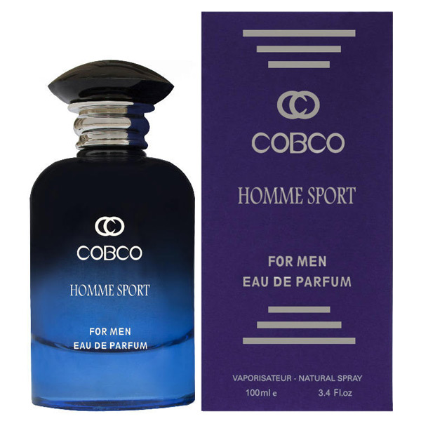 ادوپرفیوم مردانه کوبکو مدل HOMME SPORTاسانس ورساچه پورهوم حجم 120 میل