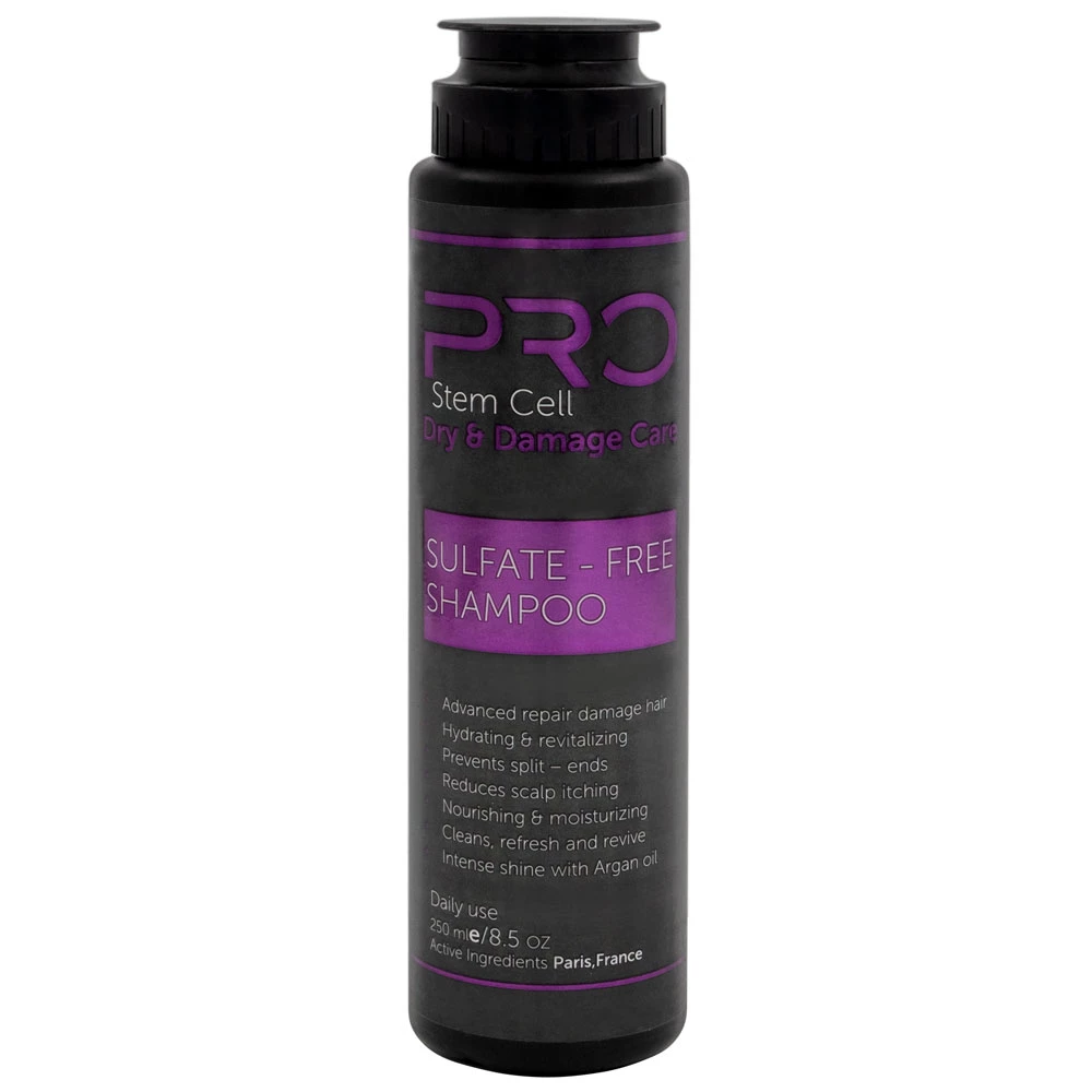 pro-stem-cell-sulfate-free-hair-shampoo-violet-color-for-dry-and-damage-care-250ml.webp شامپو مو استم سل پرو فاقد سولفات رنگ بنفش مناسب موهای خشک و آسیب دیده - Image 1