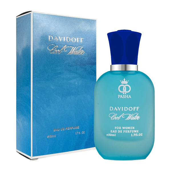 ادکلن زنانه پاشا مدل دیویدوف کول واتر حجم 50 میلی لیتر