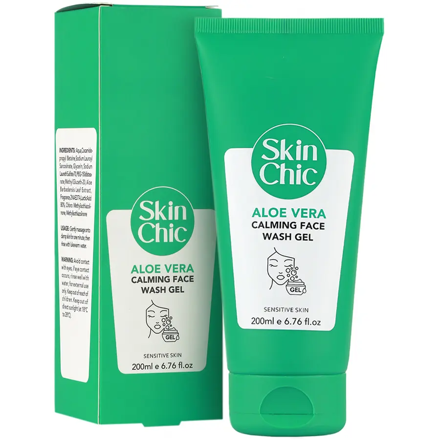 -صورت-آلوئه-ورا-اسکین-شیک.webp ژل شستشو صورت آلوئه ورا اسکین شیک - Image 1