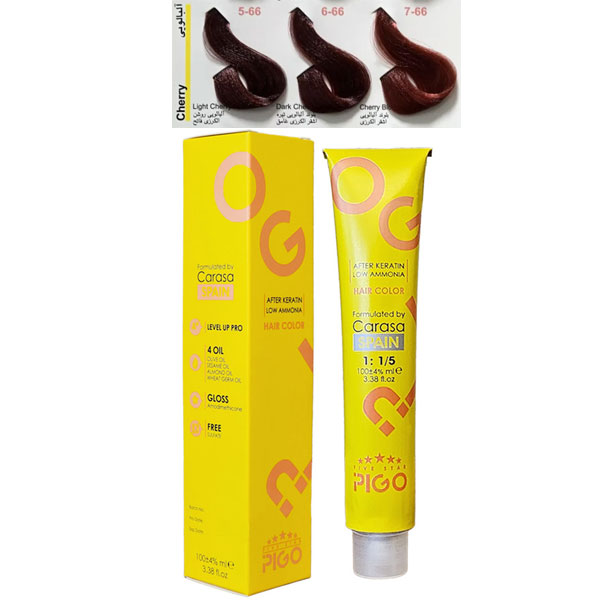 رنگ مو پیگو گروه رنگی آلبالویی