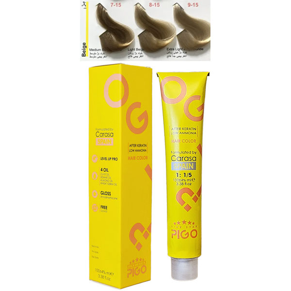 رنگ مو پیگو گروه رنگی بژ