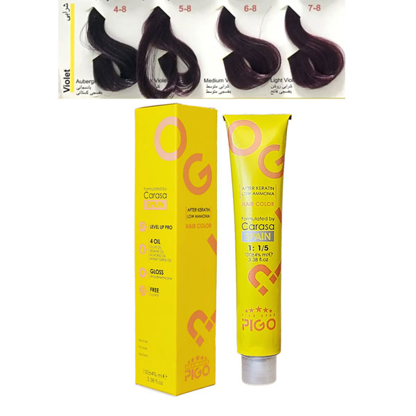 رنگ مو پیگو گروه رنگی شرابی