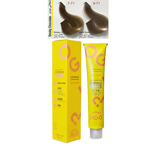 رنگ مو پیگو گروه رنگی شکلاتی دودی