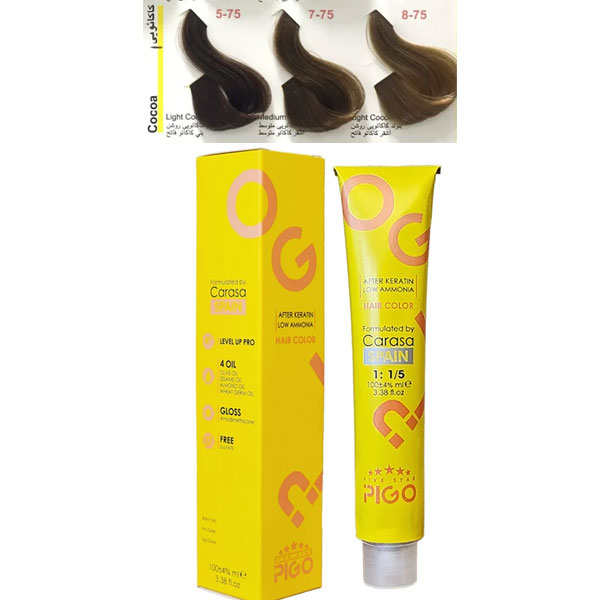 رنگ مو پیگو گروه رنگی کاکائویی