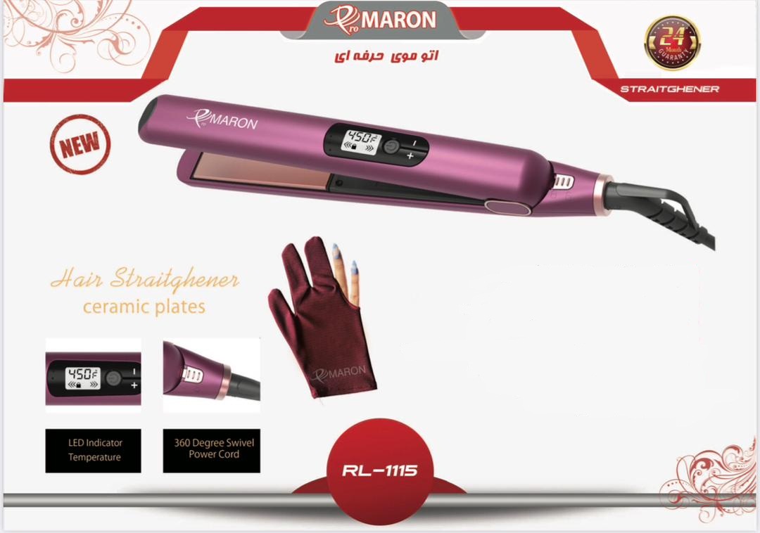 1115.jpg اتو مو حرفه ای پرومارون مدل RL1115 - Image 1