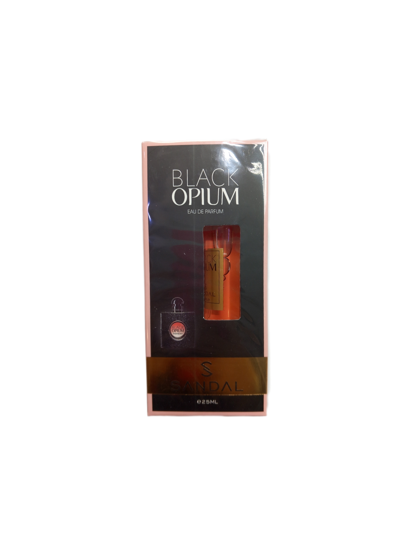 BackgroundEraser_۲۰۲۳۰۳۳۰_۱۲۳۵۵۷۱۴۷.jpg ادکلن مینیاتوری زنانه صندل اسانس Black opium - Image 1