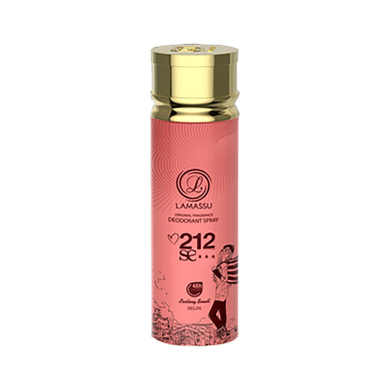 cd97832fabca6ddd36ae1f2949f9e91c25e9b485_1608116282-1.jpg اسپری خوشبو کننده بدن زنانه لاماسو مدل 212 - Image 1