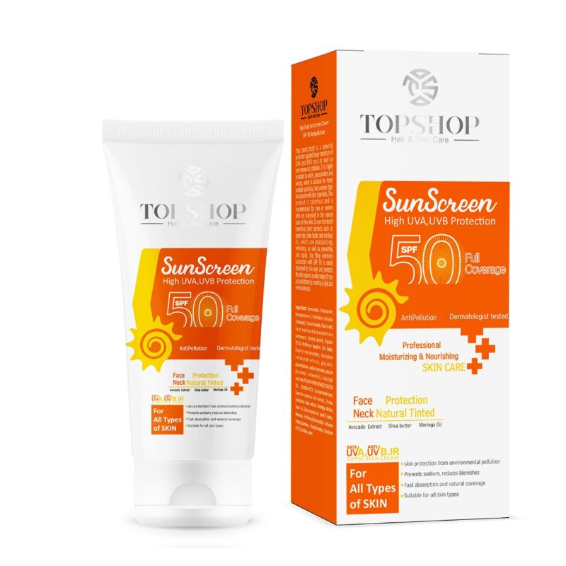 df62ad205a8804c83b1530e03647340de055c3a6_1631098278.jpg کرم ضد آفتاب بی رنگ Spf50 تاپ شاپ - Image 1