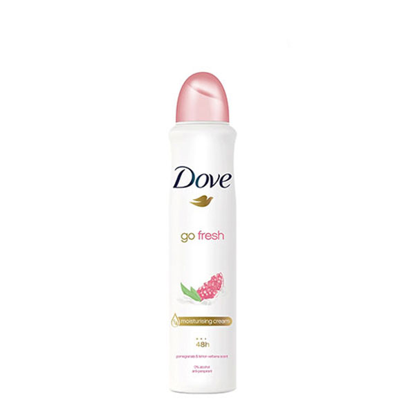 اسپری ضدتعریق زنانه داومدل go fresh حجم 250ml با رایحه انار و به لیمو