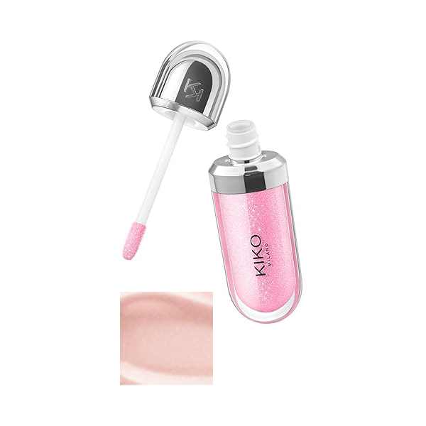 لیپ گلس درب نقره ای تری دی هیدرا کیکومیلانو، شماره 06 Candy Rose