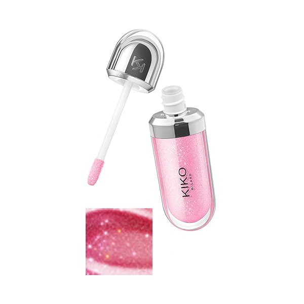 لیپ گلس درب نقره ای تری دی هیدرا کیکومیلانو، شماره 10 Sparkling Strawberry