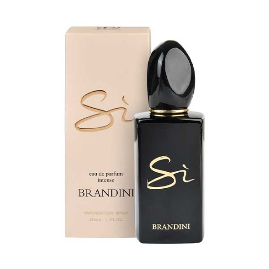 ادکلن زنانه brandini مدل si intense با رایحه armani si intense حجم 33 میلی لیتر