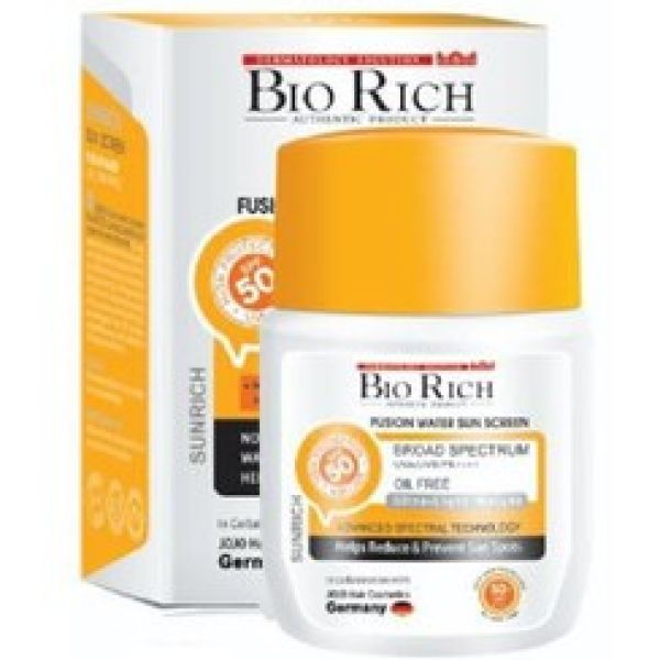 ضدآفتاب فیوژن واتر SPF50 بی رنگ بایوریچ 50 میل