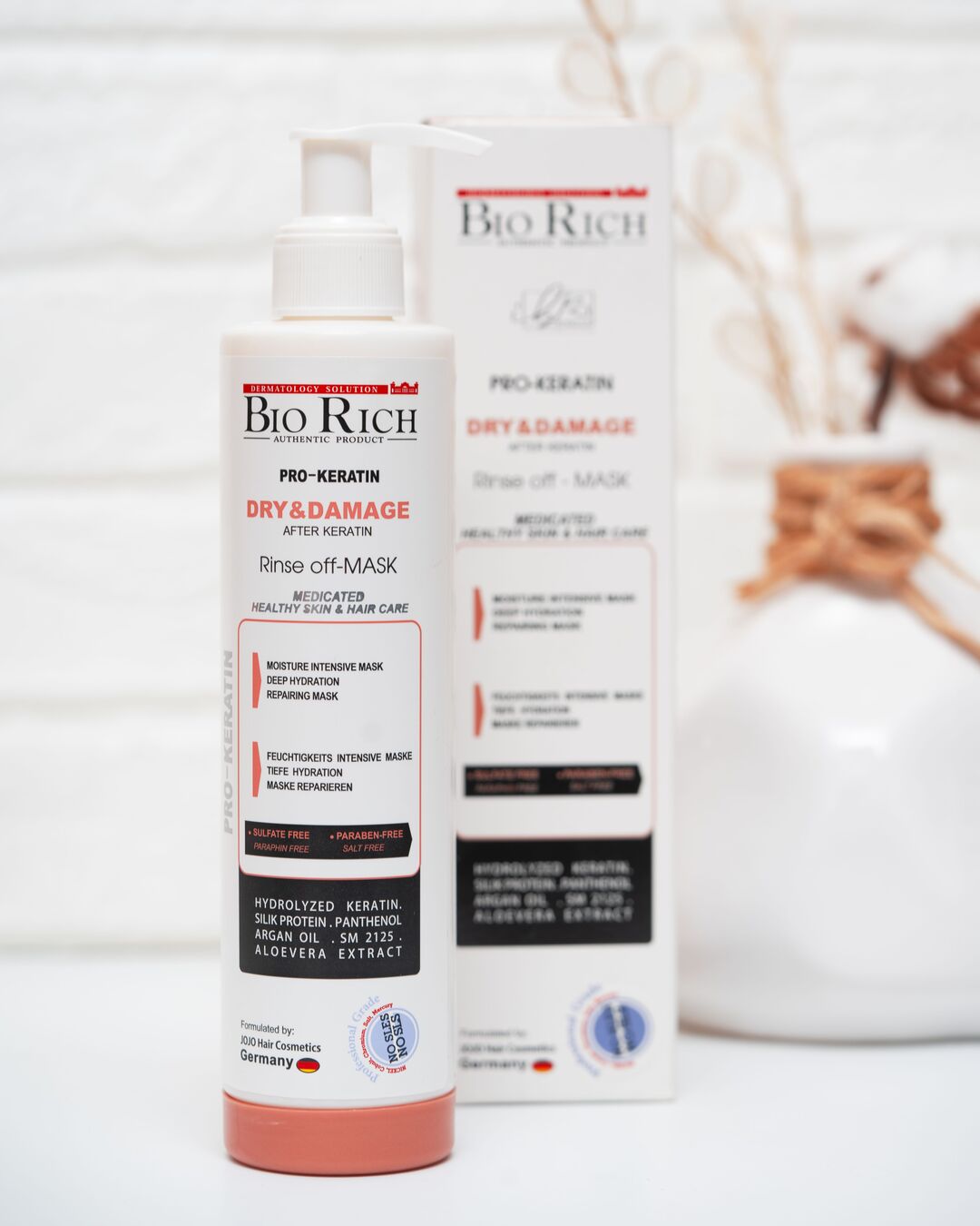 keratin-hair-mask-rinse-off-opt.jpg ماسک مو حاوی کراتین با آبکشی داخل حمام بایوریچ - Image 1